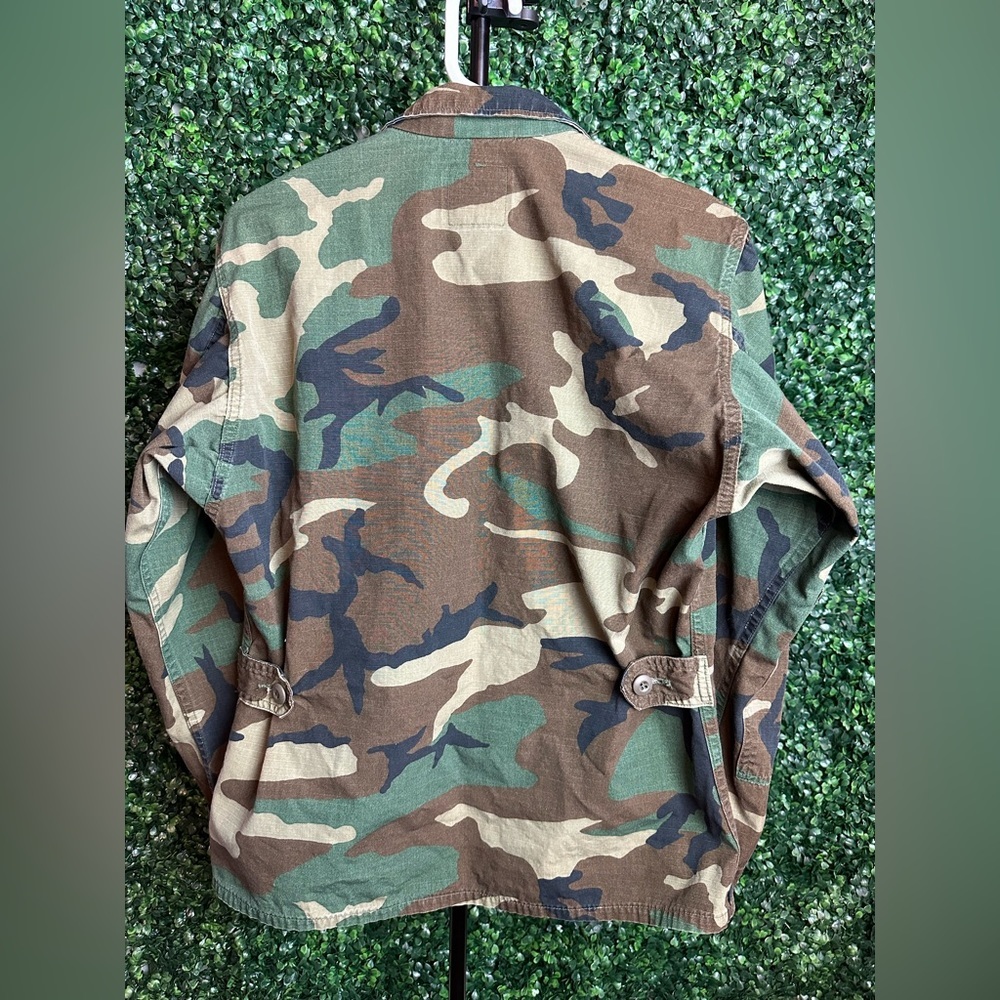 Us Army Bdu Camo Military Jacket - Small - image 7